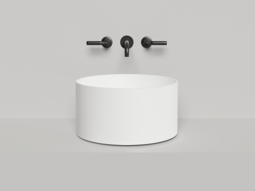 Раковина из искусственного камня S-Stone Salini ARMONIA 130422MF 50х50 накладная цвет белый - фото 2